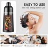 COSYAGE Black Hair Dye Shampoo for Gray Hair - 3 In 1 Hair Color Shampoo for Women, Natural Ingredients, Ammonia-Free, Champu Para Canas Mujer, Black (500mL,17.6 Fl Oz)