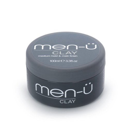 men-u CLAY styling 100ml, mens hair products – For matt & choppy styles. SIGNATURE MELON FRAGRANCE - Mens hair wax, medium hold & matt finish / 100ml