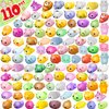 Dioju 110 Pcs Mochi Squishy Toy, Mini Kawaii Squishies Bulk Sensory Fidget Toys Goody Bag Party Favors for Kids, Classroom Prizes Pinata Filler Carnival Stocking Stuffers Christmas Birthday Gifts