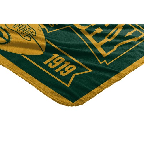 Northwest NFL Green Bay Packers Unisex-Adult Fleece Throw Blanket, 50" x 60", Marque