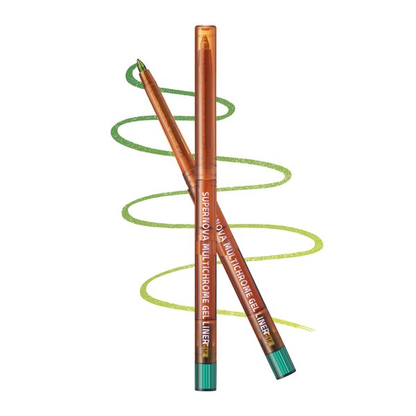 Chameleon Gel Eyeliner Pencil-1pcs Green Metallic High Pigmented Glitter Eye Liner Pen, Long Lasting Waterproof,Color Changing Shimmer Eyeshadow Pencil,Valentine's Day Makeup Gift for Women Girl-01