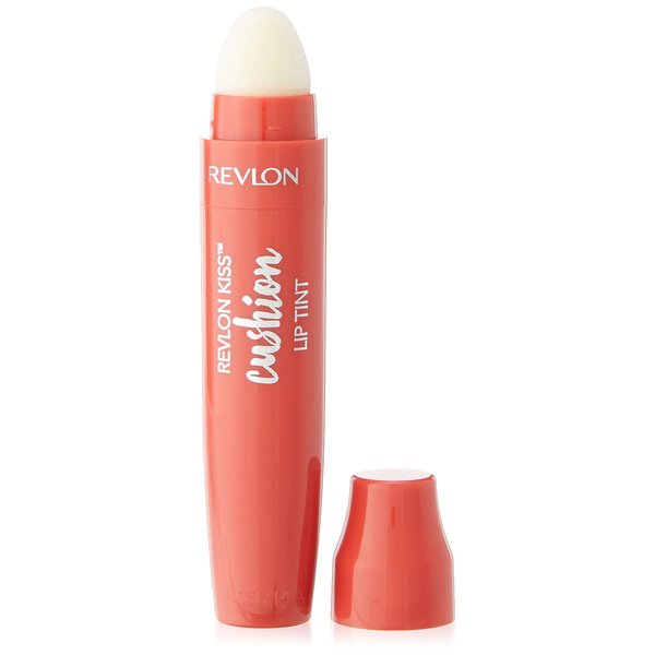 Revlon Kiss Cushion Lip Tint Lipstick, High End Coral