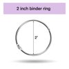 Simetufy Binder Rings 2 Inch(36 Pack) Metal Rings for Index Cards,Loose Leaf Binder Rings,Metal Book Rings
