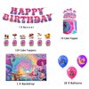 Mushroom Birthday Party Decorations Mushroom Party Supplies Includes Mushroom Happy Birthday Backdrop, Banner, Cake Topper, Cupcake Toppers, Balloons for Baby Shower Birthday Decorations
