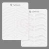 1pc Double Sided White Silicone Nano Hair Stroke Practice Skin Permanent Makeup Microblading Practice Pad Sheets for Eyebrow Training (1pc)