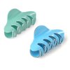Liasun 3.3" Jelly Color Hair Claw Clip-Acrylic Strong Holding Power Hair Clips Hairgrip for Women and Girls Hair Barrettes for Medium or Long Hair (Blue+Green)