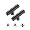 Ravinte 2'' Cabinet Handles Stainless Steel Matte Black Kitchen Cabinet Hardware Handles of Kitchen Cupboard Handles 15 Pack