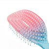 CANDYBRUSH Wet Hair Brush for Blow Dryer Detangling Curved Vented Drying for Straight Fine Hair for Women Round Detangler Soft Bristles Scalp Massage Medium Pink-Blue Colorful Gradient
