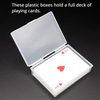 SOSOHOME 6 Pack Playing Card Deck Boxes Fits Baseball Trading Cards, Gaming Cards, Empty Plastic Storage Box, Snaps Closed