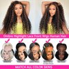 Super idol Ombre Highlight Deep Wave Lace Front Wigs Human Hair 1B/30 Honey Blonde Lace Closure Wigs for Black Women Pre plucked with Baby Hair Free Part(16 Inch, 1B/30 Highlight Wig)