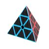 AMAZA 3X3 Pyramid Speed Cube Carbon Fiber Sticker Puzzle Cube 3X3X3 Speed Cube Triangle Magic Cube Puzzle Toy Magic Cube Puzzles