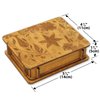 Bits and Pieces - Botanical Box Brainteaser - Wooden Puzzle Gift Box - Secret Compartment Brain Game