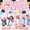 K KUMEED Happy Birthday Decorations,Movie Theme Party Decorations Pink Popcorn Camera Movie Theater Decorations Cute Cake Topper Latex Balloons for Birthday Party Movie Night Party Supplies Girls