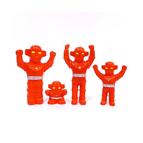 Awesome Toy Set of All 4 Fake Baron Sofubi Mini Vinyl Toy Figures