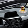 Duck for Cars, Rubber Duck for Car Dashboard, Squeaky Duck Bath Toy Yellow Duck Car Ornament Fun Cowboy Duck Car Accessories Car Dashboard Decorations with Swim Ring Hat Scarf Glasses (Style 4)
