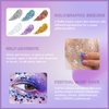 BADCOLOR Red Face Body Glitter Gel, Holographic Shimmer Chunky Glitters Makeup for Hair Nails Eye Lips, Music Festival Concert Rave Accessories Party, Long Lasting Sparkling Mermaid Sequins Gel Kit