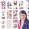 4th of July Decorations Temporary Tattoos, 10 Sheets Tattoo Stickers Complete Independence Day Collection, Independence/Memorial Day Decorations, Patriotic Theme Party Decor Supplies, Fourth of July