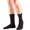 Truform Medical Compression Socks for Men and Women, 8-15 mmHg Crew Length to Mid-Calf, Black, X-Small
