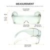 Calabria 3000 Fit Over Safety Glasses Fitover Prescription Eyewear Clear 3 Pack Men Women Wrap Around Anti Fog Scratch Glare
