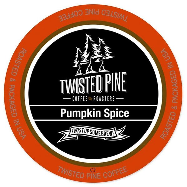 Twisted Pine Pumpkin Spice Flavored Coffee, Single-Serve Cups for Keurig K-Cup Brewers, 24 Count
