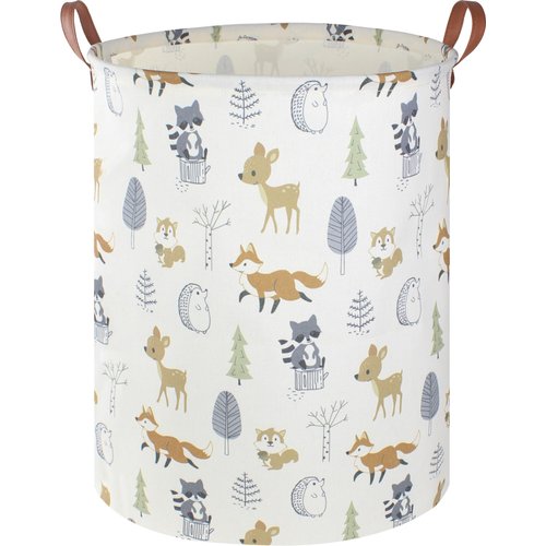 NTAOHAMPER Baby Laundry Hamper,kids laundry Basket,Waterproof Storage Bin for Bedroom,Clothes Organizer Basket,Toys Box,Room Decor(Animal)