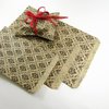 888 Display USA, Inc 200 pcs Damask Paper Gift Bags Shopping Sales Tote Bags 6" x 9" Brown with Black Damask Design