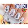 Country Flags - I Love Paris Nail Decals - WaterSlide Nail Art Decals - Salon Quality! DIY Nail Manicure