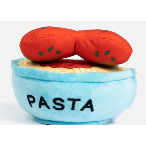 Silver Paw Spaghetti & Meatballs Dog Toy Interactive 2-in-1 Plush Squeaker & Crinkle