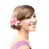 Rowcay Bohemian Flower Hair Clips - 5pcs Artificial Tropical Hibiscus Plumeria Orchid Hairpin Set for Women Girls - Seaside Holiday Bridal Accessories in 5 Colors