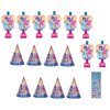 Unique My Little Pony Birthday Party Supplies Favor Bundle Pack Includes 8 Party Paper Hats, 8 Party Paper Blowouts and 1 Dinosaur Sticker Sheet