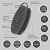 Avilana Silicone Body Scrubber, Gentle exfoliating Body Scrubber That's Easy to Clean, Lathers Well, Long Lasting, and More Hygienic Than Traditional Shower Loofah(S1, Dark Gray)