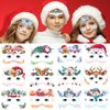 EMOME 15 Sheets Christmas Face Tattoos for Kids, Face Paint Tattoos for Boys and Girls Xmas Makeup Party Games, Kids Face Stickers for Christmas Party Favors Goodie Bag Fillers