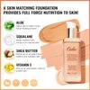 Oulac Foundation Make Up, Skincare Infused With Aloe Leaf And Vitamin E, Medium to High Coverage Liquid Foundation, Foundation Vegan 30ml, Shade：Golden Natural 10