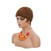 DOcute Brown Short Pixie Wigs for Black Women Auburn Brown Short Wigs for Black Women Short Brown Wig Pixie Cut Wigs for Black Women Short Brown Hair Wig Layered for Women (Brown)