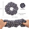 Cicimeiluody Scrunchies for Women's Hair - Organic Cotton Fluffy Hair Scrunchies | Hair Tie Scrunchies for Girls | Scrunchie | Hair Bands & Ponytail Holders (2, Navy Blue, Regular)