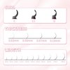 ABONNIE Easy fan lash extensions, Rapid Blooming Volume lash extensions, CC Curl cashmere Fan lash extensions, 0.10 Thickness 8-15mm Mixed Length Self Fanning Volume Lashes extension (CC-0.10,8-15mm)
