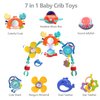 qesfir Musical Baby Stroller Arch Toys, Travel Car Seat Toys, Baby Play Arch Crib Accessory Toys, Mobile for Bassinet, Pram Activity Arch Bar Toys for Babies Infants