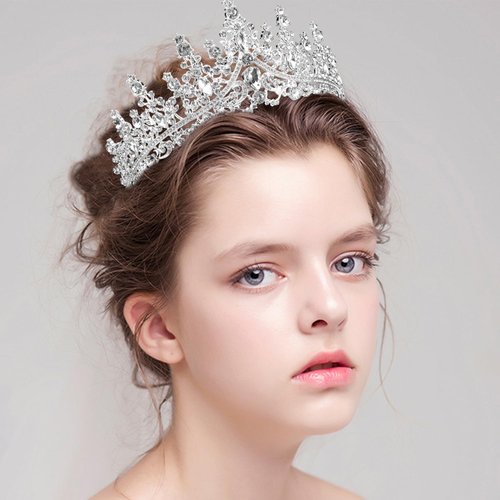 CHANACO Birthday Crown Tiaras for Women Birthday Girl Sash Silver Crystal Birthday Tiara Rhinestone Birthday Headband Princess Crown for Girls Hair Accessories Happy Birthday Party Decorations