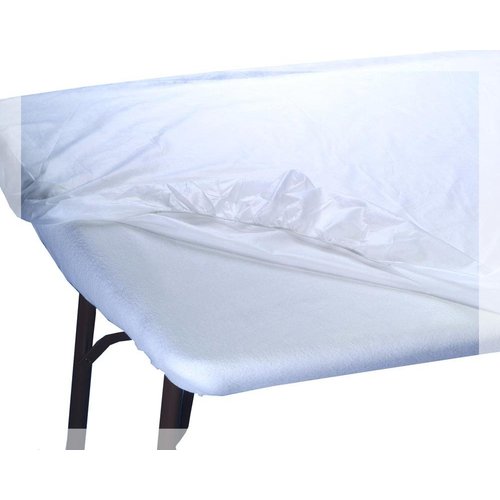 APPEARUS Disposable Water Resistant Fitted Massage Table Sheet Bed Covers 76x36x6 (10 Count)