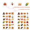 MISS FANTASY Thanksgiving Games Thanksgiving Bingo Game for Kids 24 Players Bingo Cards Thanksgiving Games for Family Thanksgiving Bingo for Toddlers Thanksgiving Activities for Kids Classroom Party