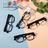 Firmoo Blue Light Blocking Glasses,Oversize Bagy Computer Eyeglasses, Classic Stylish Square Frame Eyewear for Women/Men (Pattern Frame)
