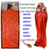 Emergency Survival Sleeping Bag | Portable Emergency Blanket Survival Gear Emergency Bivvy Sack Thermal Sleeping Bag Camping, 2 Pack