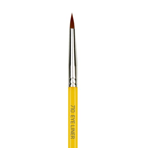 Bdellium Tools Professional Makeup Brush - Studio Series 710 Eye Liner - With Soft Synthetic Fibers, For Lining the Eyes (Yellow, 1pc)