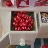 The Gift Wrap Company Decorative Confetti Gift Bows, Medium, Red, pack of 12