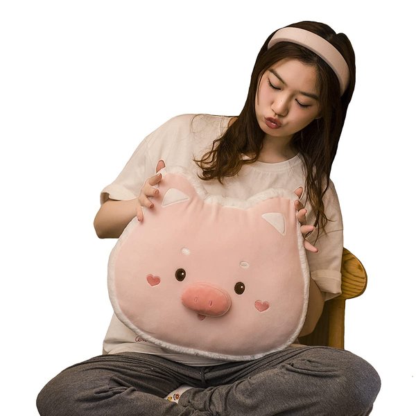 YESGIRL Pig Stuffed Animal Plush Pillow :Cute Plush Toy,Soft Piggy Plushie for Baby, for Girl, Boy, Kids, Girlfriend, Hugging Pillow for Sofa Chair, Room Decor Gifts for Kids Birthday,Valentine