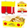Cartoon Theme Paper Food Trays 24pcs Pocket Monster Birthday Party Supplies Disposable Paper Snack bowl for Video Game Anime Themed Party Decorations