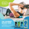 RAD Roller XL Peanut Roller Ball Massager - Medium Density Peanut Massage Ball - Myofascial Release for Back, Feet, Neck, Psoas - Suboccipital Release Device, Thoracic Spine Roller Balls