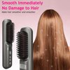 Portable Hair Straightener Brush, 30s Fast Heating Mini Hair Straightener for Travel, 9 Temp Setting Cordless Hair Straightener Brush, Ionic Hair Straightener Comb for Women Girls