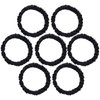 22MM Silk Scrunchies Pack of 7 Pure Mulberry Silk Hair Ties with Elastic Band Silk Scrunchie for Hair No Damage