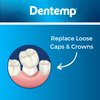 Dentemp Recap-It Cap and Crown Repair Dental Kit - Fast Acting Formula Dental Cement for Loose Caps (Pack of 3) - Temporary Cement for Crown and Bridge